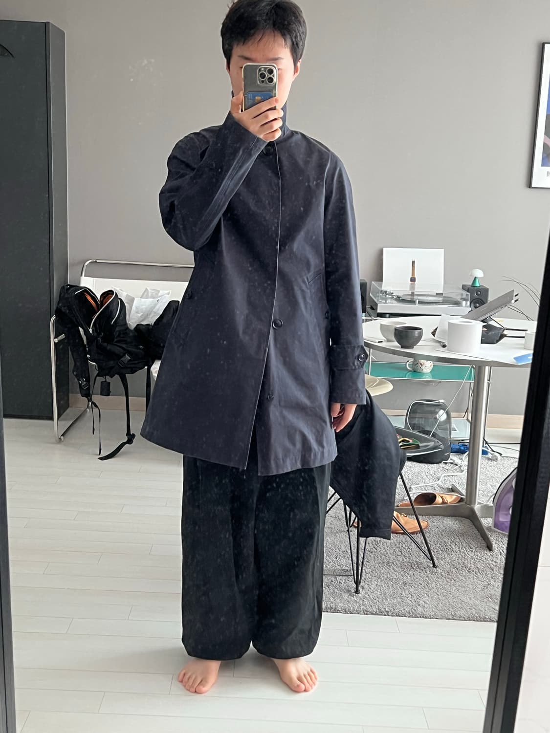 나나미카 고어텍스 수티앵 칼라 코트 S 상품이미지1