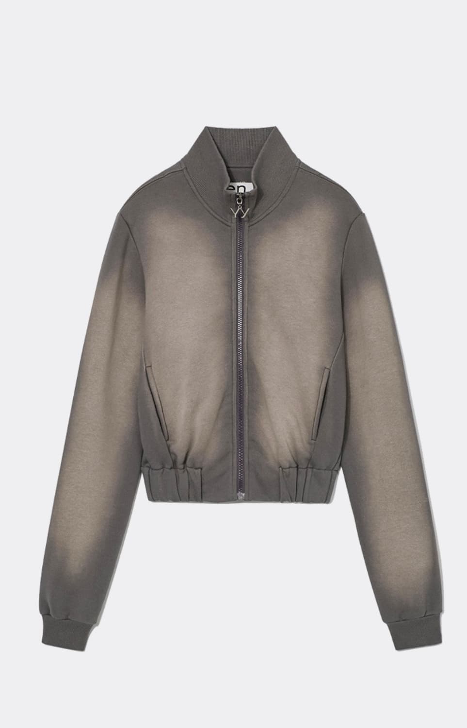 Open yy WASHED BABY ZIPPED JACKET-GRAY 상품이미지1