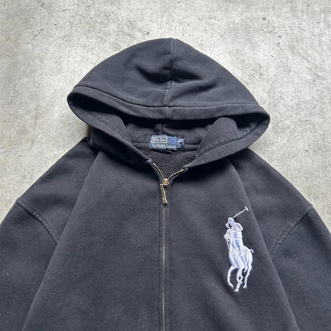 폴로 랄프로렌 빅포니 후드집업 블랙 #3 상품이미지2