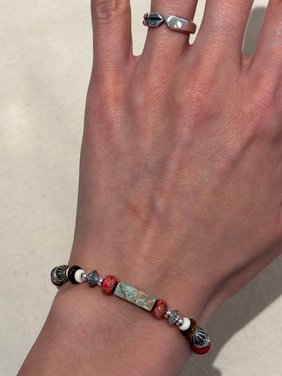 토곰아비 시그니처 믹스 스톤 실버925 팔찌 상품이미지6