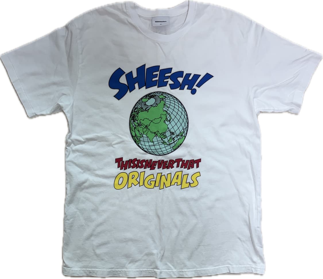 디스이즈네버댓 쉬시 티셔츠 Sheesh! Tee (White) L 상품이미지6