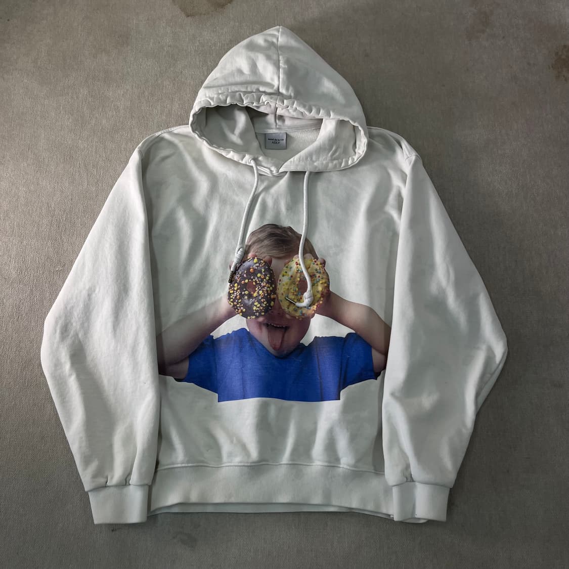 105 아크메드라비 화이트 후드티 상품이미지1