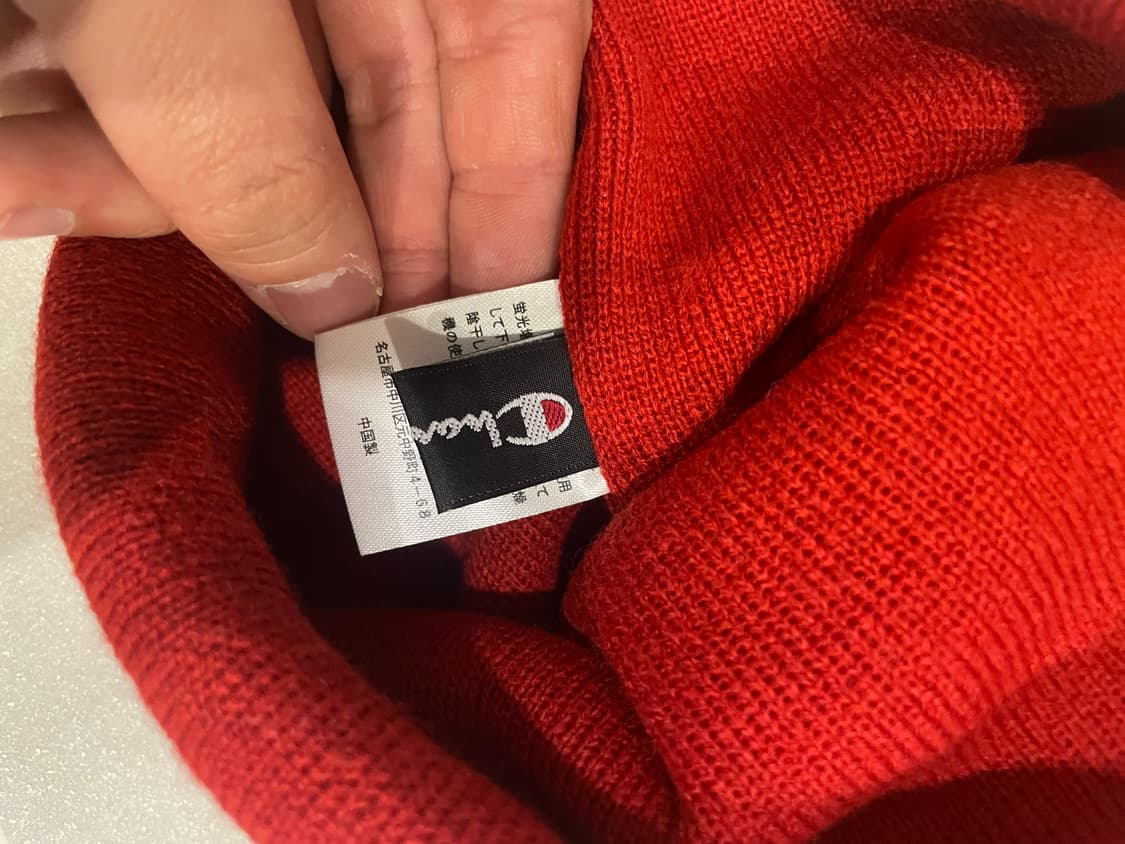 챔피온 비니 레드 새상품 상품이미지2