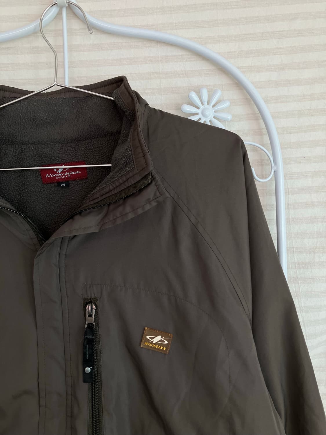 빈티지 카키 내피 기모 점퍼 y2k 스트릿 갸루 펑키 일본빈티지566 상품이미지4