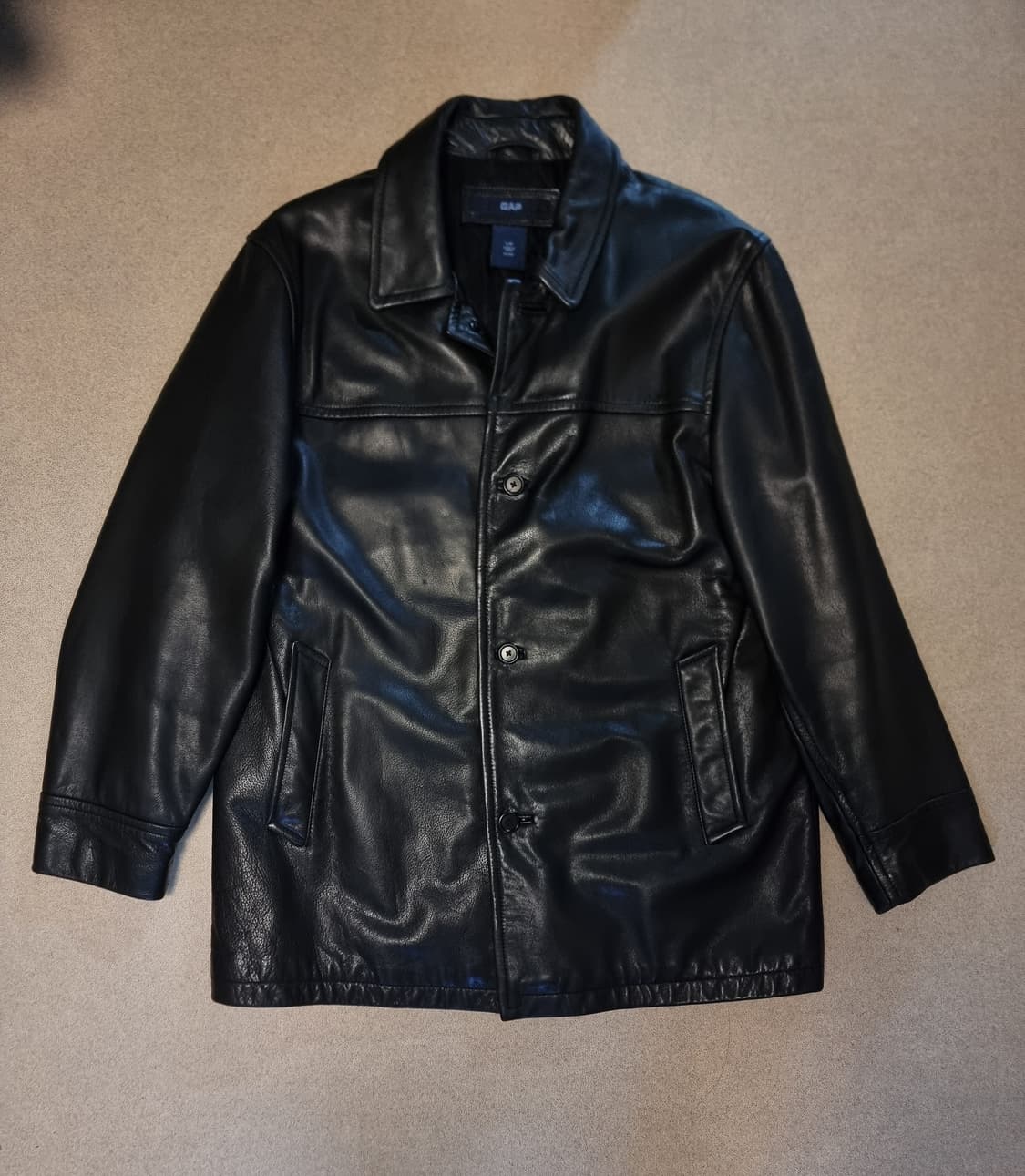 갭 올드갭 gap 레더 가죽 카코트 L  상품이미지1