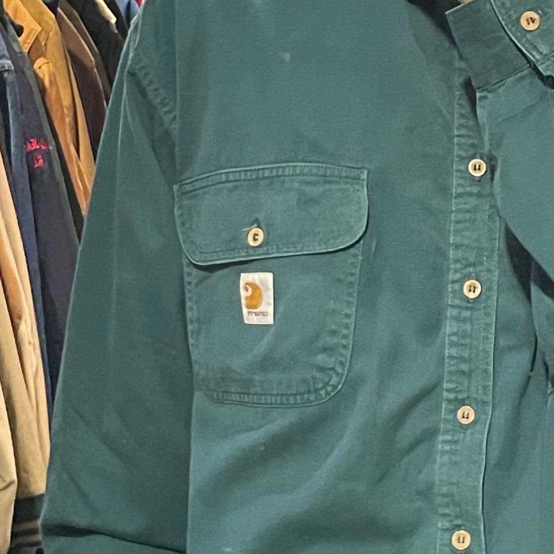 [IM] carhartt 칼하트 그린 긴팔셔츠 상품이미지4