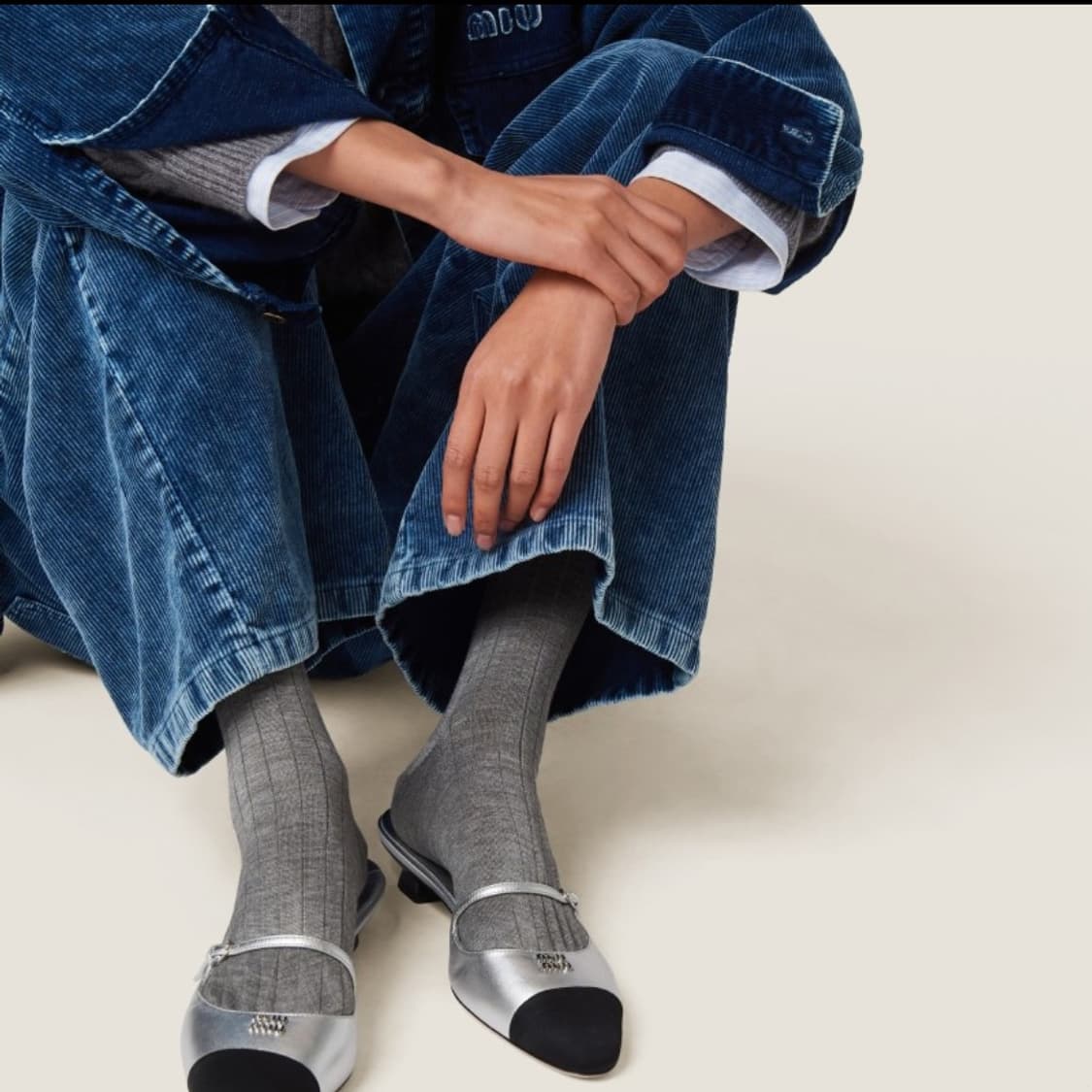 미우미우 51077E 슬링백 샌들, 37.5 사이즈 상품이미지2