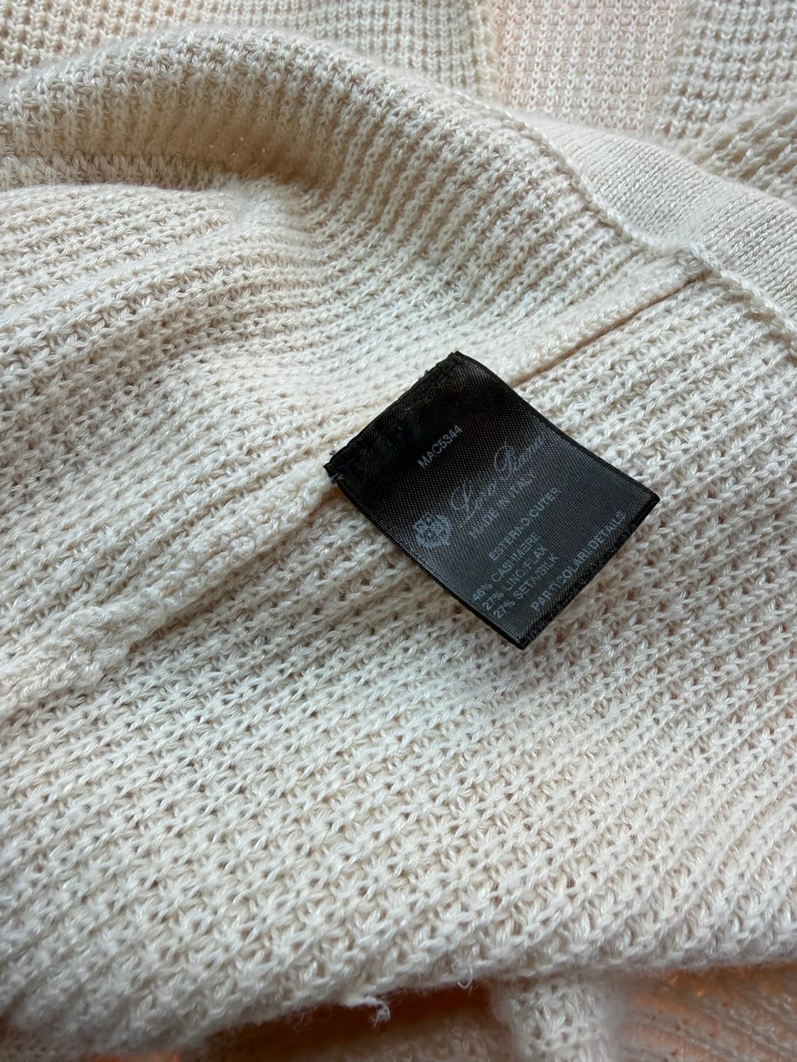 42/ 로로피아나 캐시미어 블랜딩 엘보패치 가디건 자켓 상품이미지10