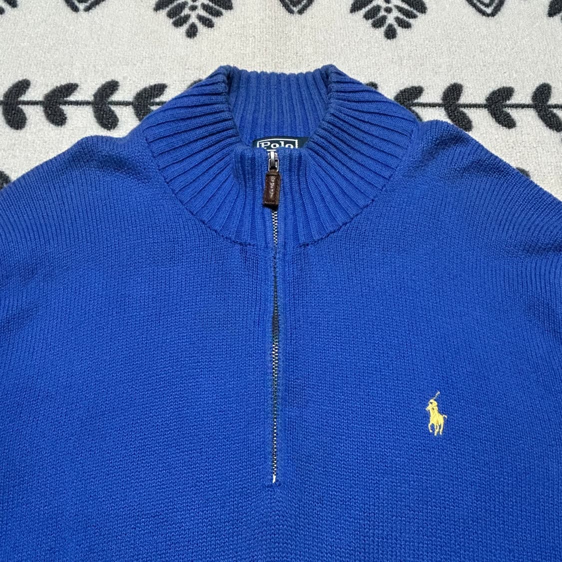 폴로 랄프로렌 블루 하프집업 니트 상품이미지2