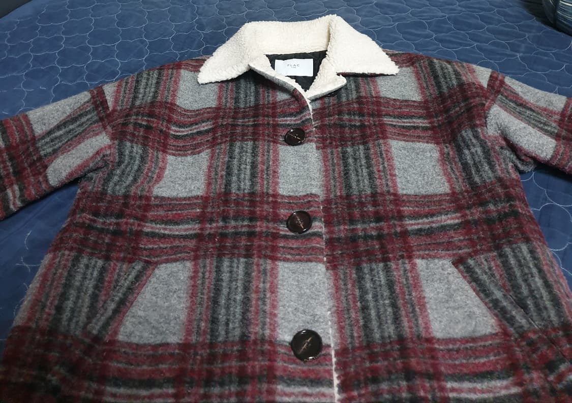 PLAC Y라인 울 양털 롱코트 (L) 상품이미지2
