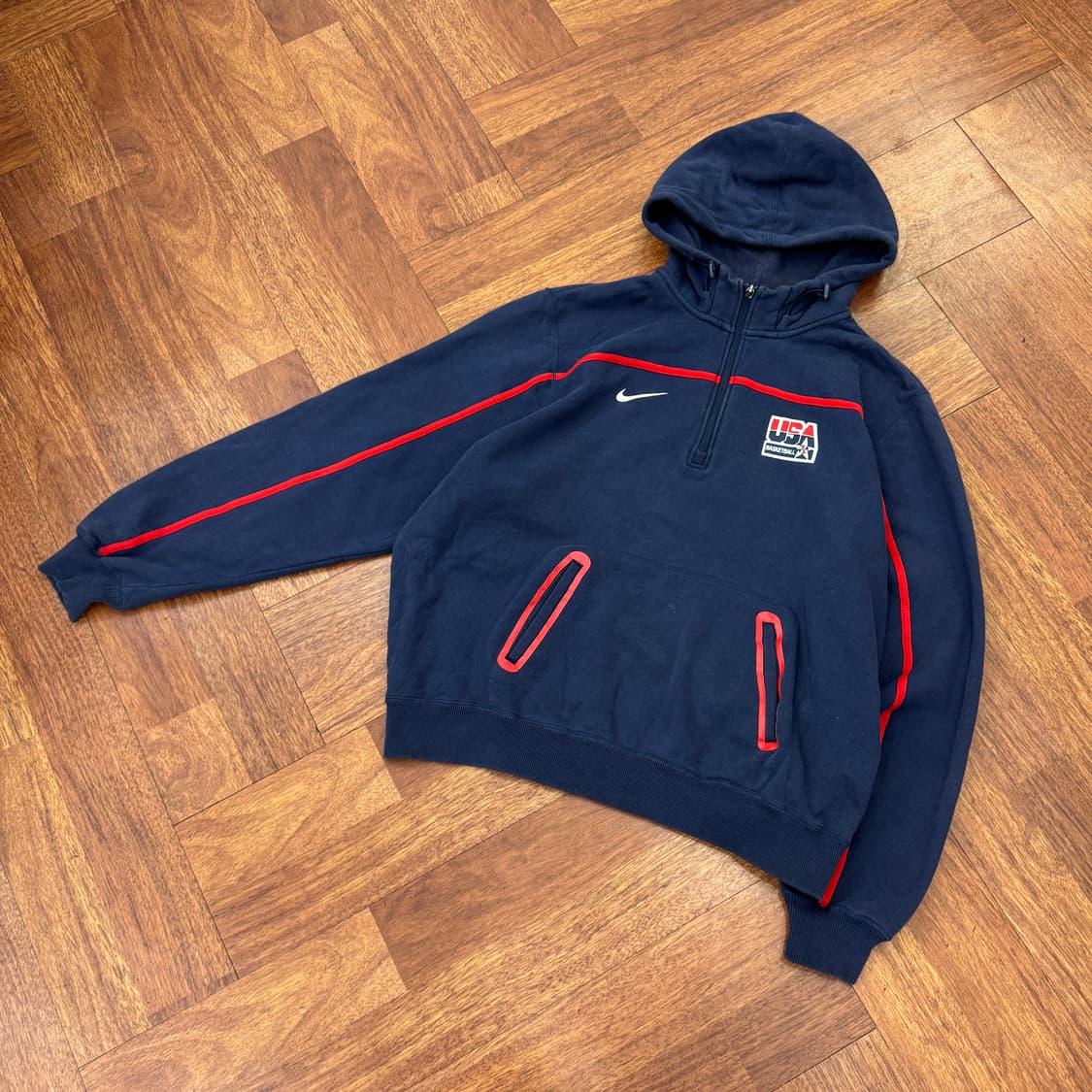 XL(110) 나이키 USA 미국 농구대표팀 반집업 후드  상품이미지2