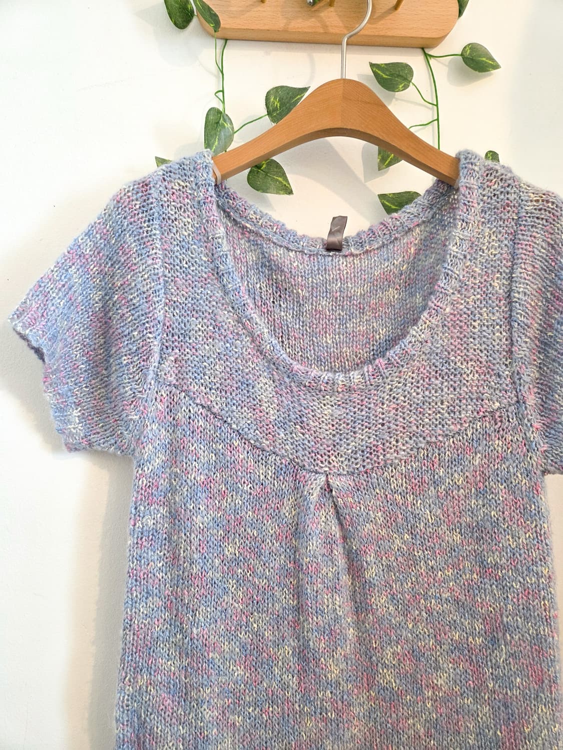 솜사탕 반팔 니트 원피스 상품이미지2