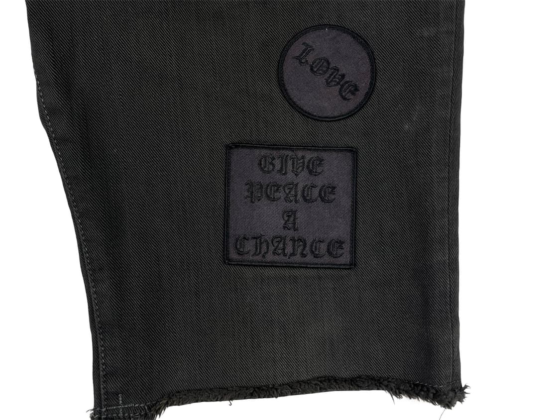 patch denim half pants 상품이미지4