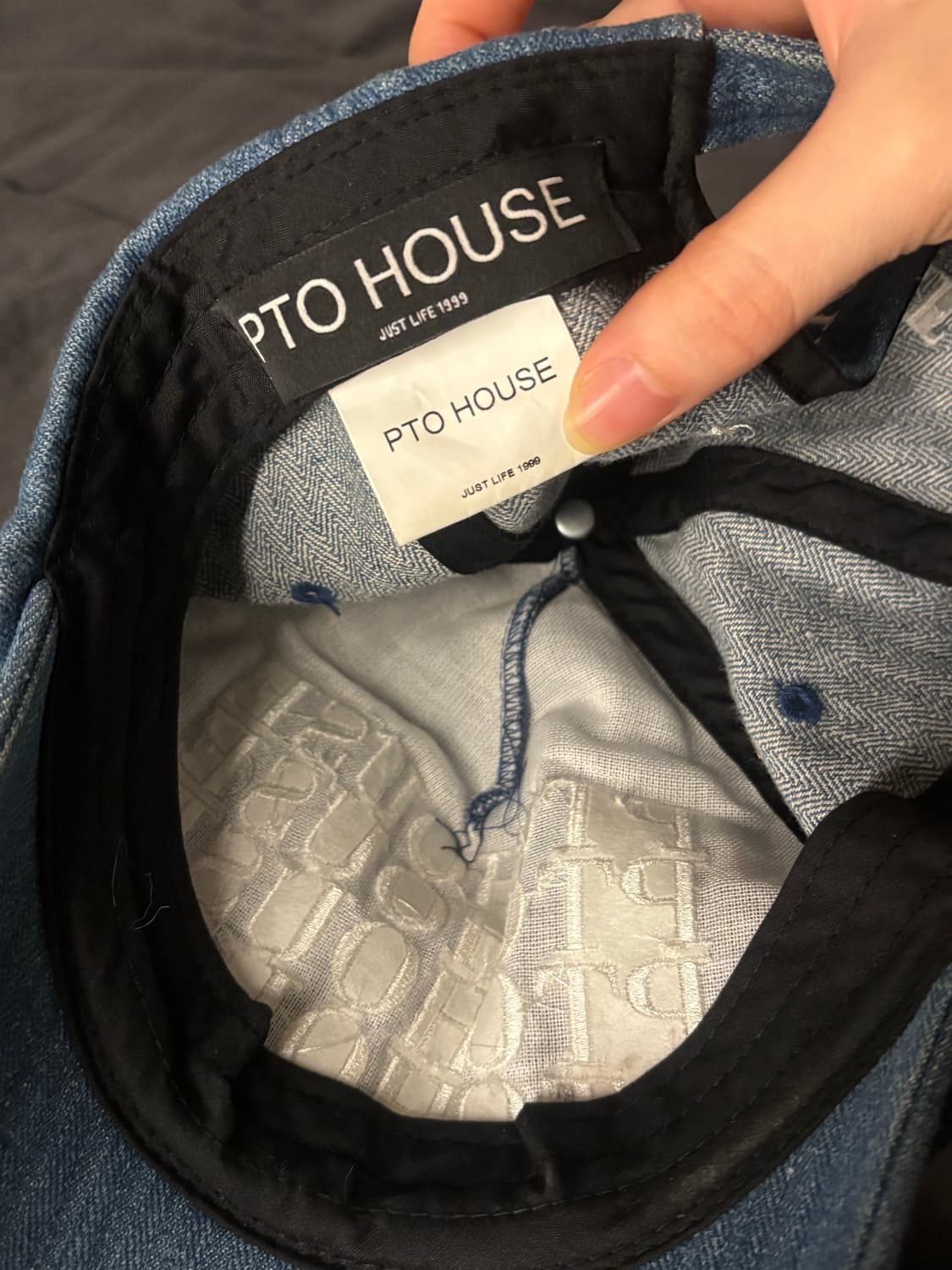 pto house 피티오하우스 청 캡 상품이미지3