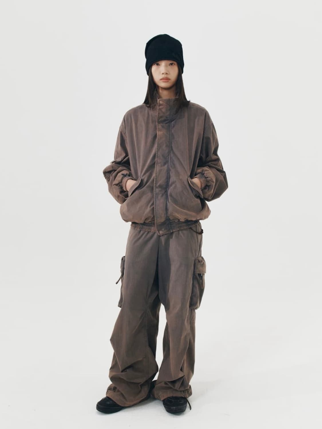 999humanity 블리치드 봄버 자켓 상품이미지2