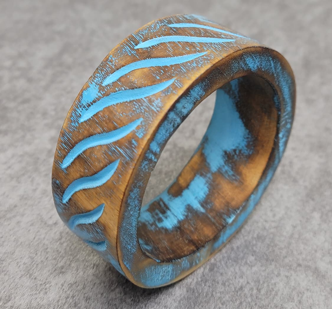 vintage wood bangle 상품이미지2