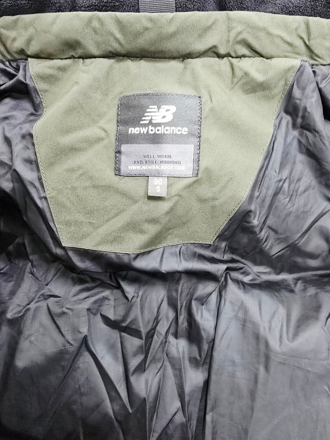 뉴발란스 다운롱패딩 카키색90 상품이미지6