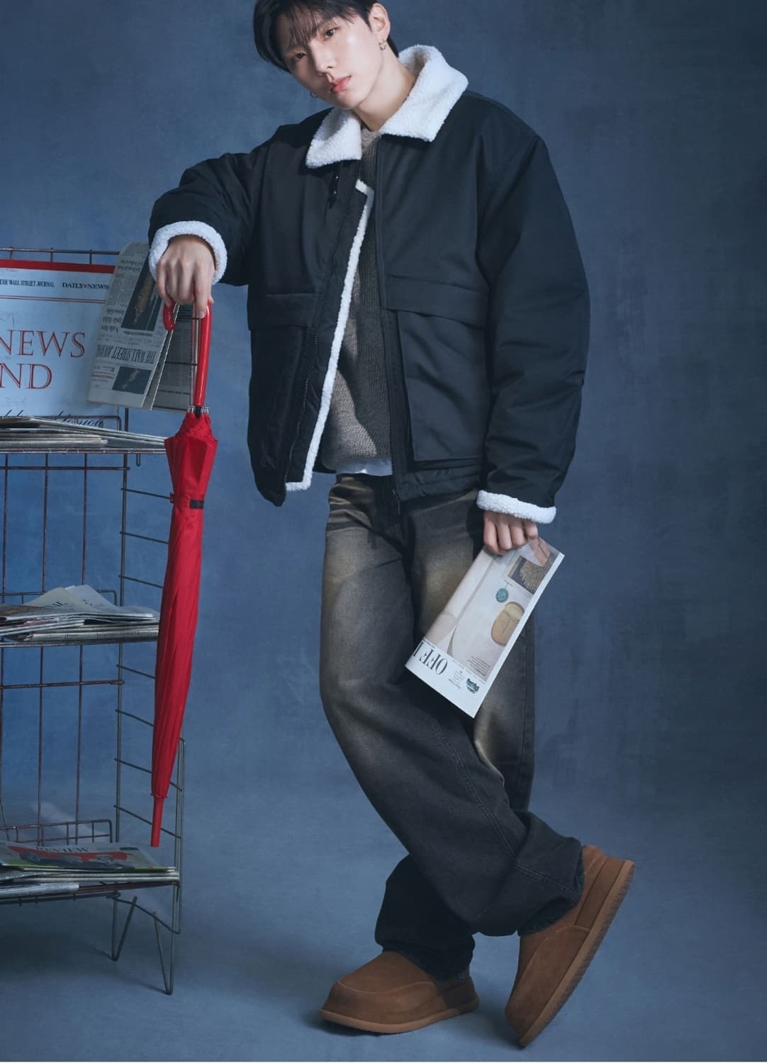 코스그라피(CGP) 하이넥 헤비보아 플리스 무스탕 패딩 점퍼  상품이미지2