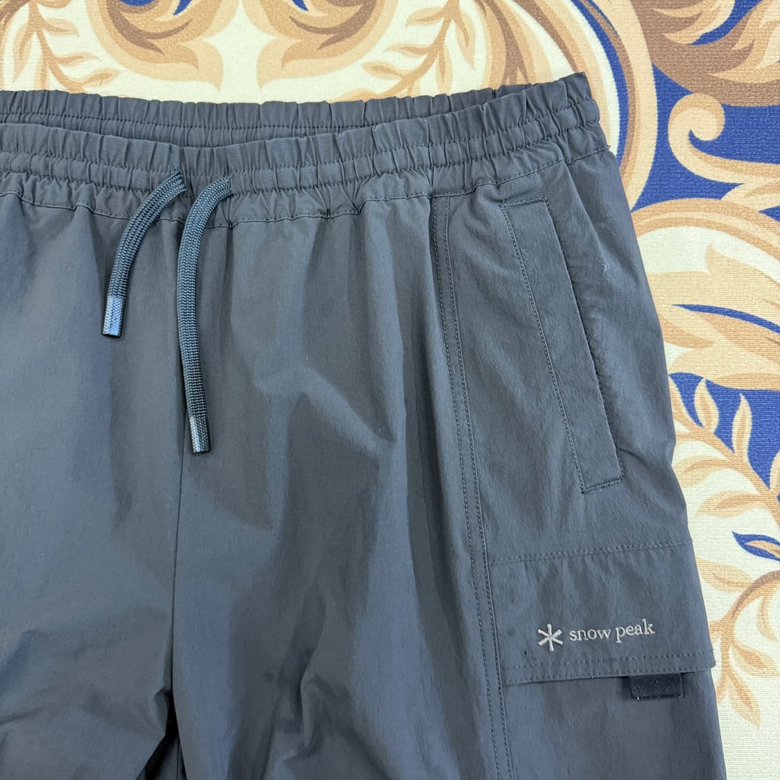 (L)스노우 피크 Snoepeak 우븐 조거팬츠(블랙) 상품이미지2