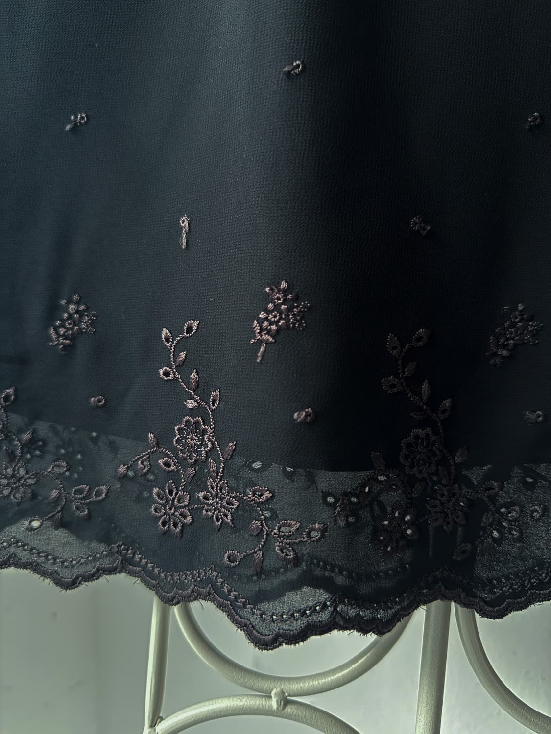 Floral Embroidered Skirt 0110 상품이미지5