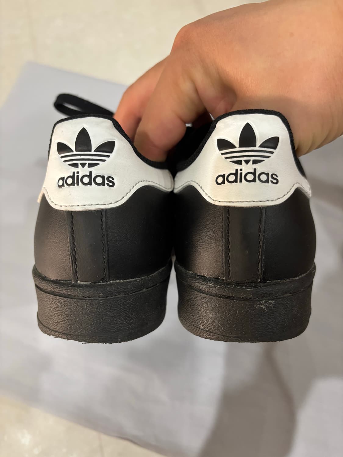 아디다스 슈퍼스타 검흰 240 상품이미지6