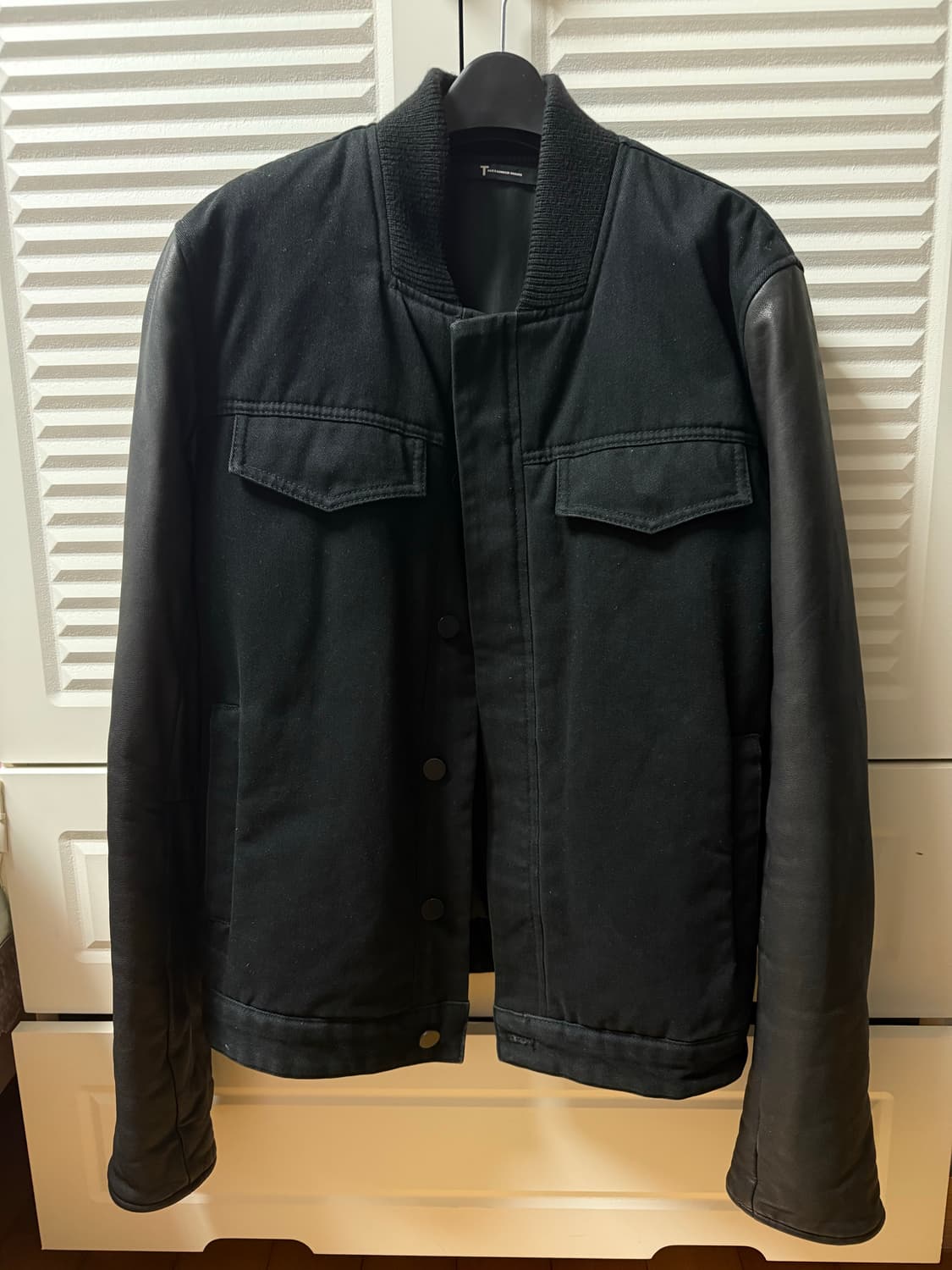 알렉산더왕 레더 슬리브 데님 트러커 자켓 상품이미지1