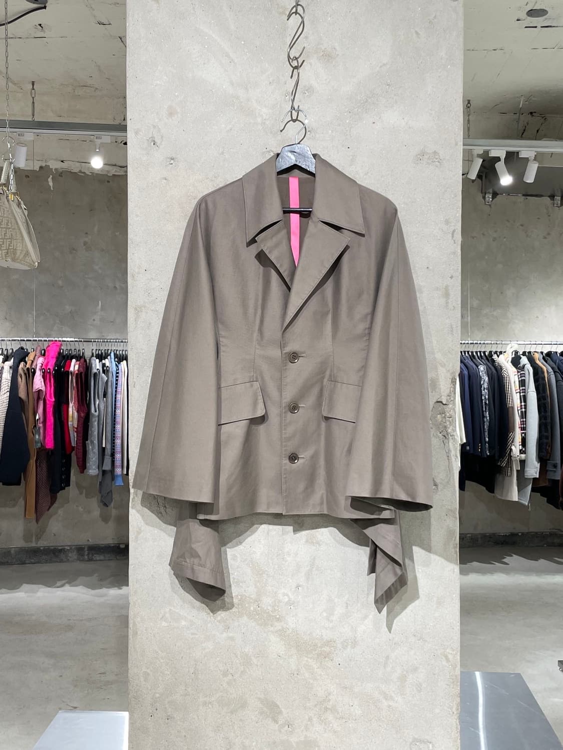 와이즈 카키 플랩 포켓 인시전 코튼 자켓 상품이미지1