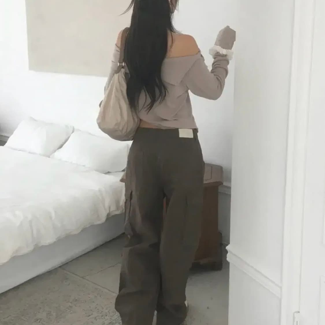 원더원더 호놋 빈티지 절개 아일렛 포켓 코튼 팬츠 상품이미지2