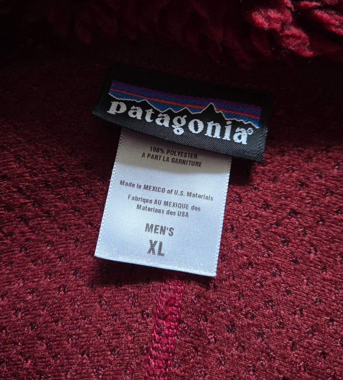 (XL)파타고니아 Mexico 딥파일 레트로 가디건 레드 상품이미지7