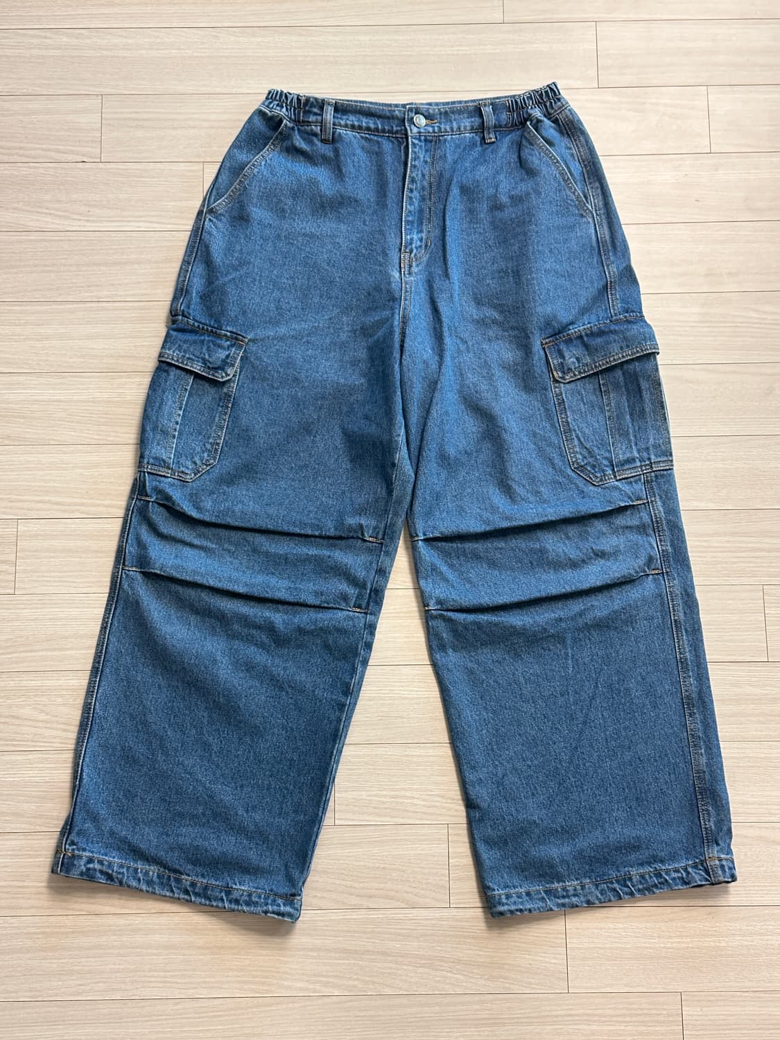 테켓 teket 위캔드 카고 데님팬츠 / 블루, L 상품이미지2
