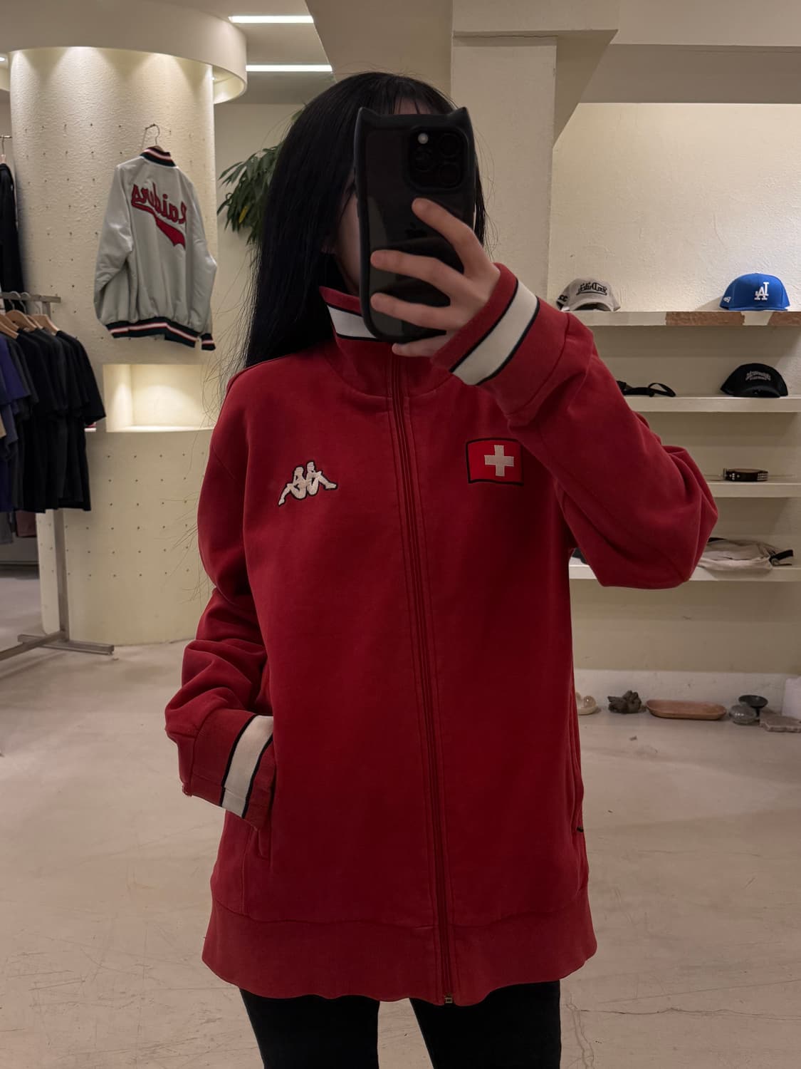 카파 스위스 국대 빅로고 스웻 집업 자켓  U37 상품이미지1