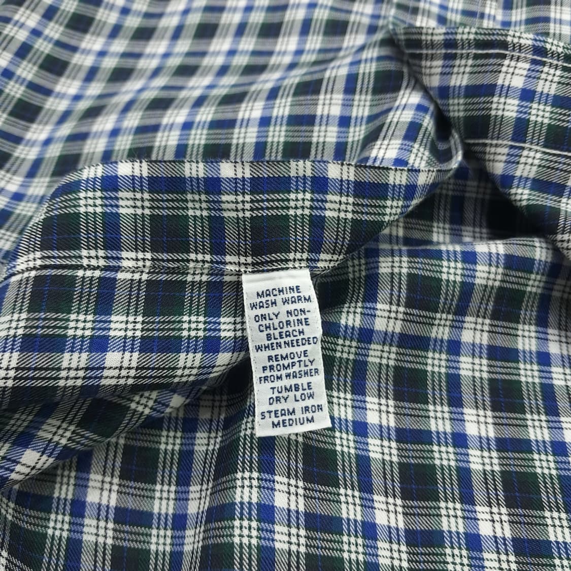 Co864 XL 폴로 랄프로렌 그린네이비 타탄체크 긴팔 셔츠 남방 상품이미지6
