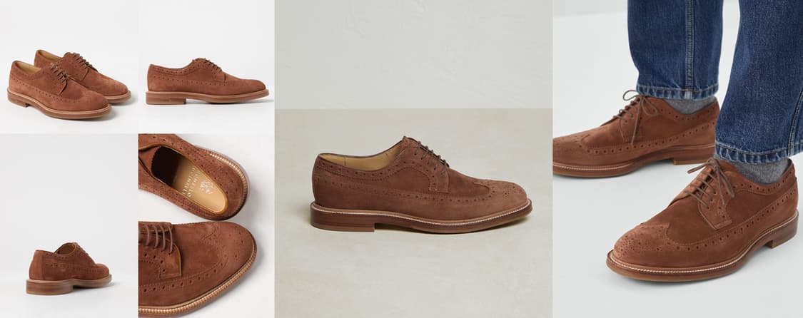 브루넬로 쿠치넬리 / 신상 스웨이드 더비 슈즈 / 42 (새상품) 상품이미지9