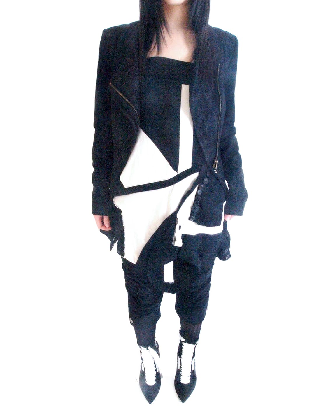 Custom🐾)Reversal shirt banded top/skirt 상품이미지2