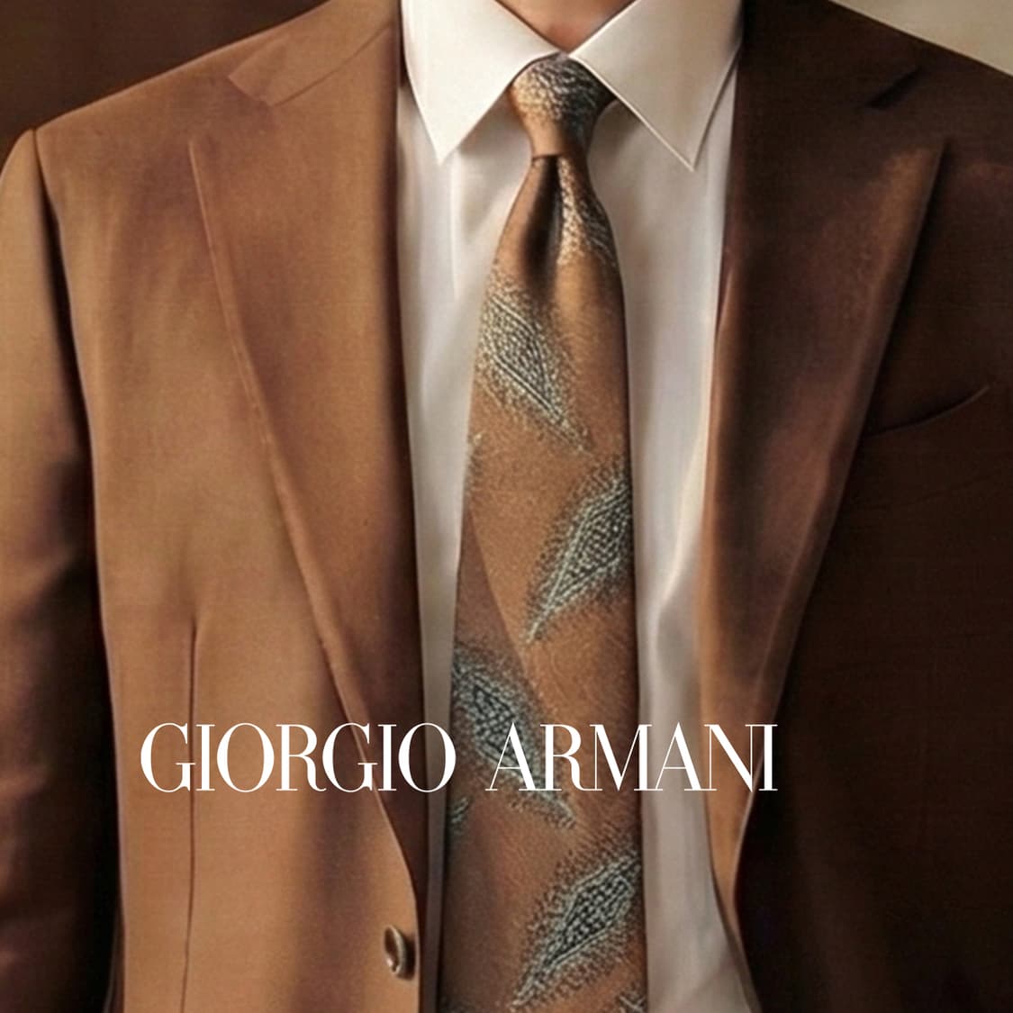 조르지오 아르마니 실크 브라운 패턴 넥타이 9.6cm A등급 K1725
 상품이미지1