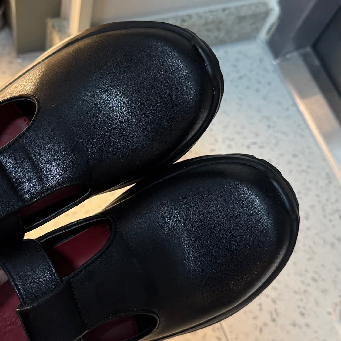 야세 카우하이드 플랫폼 메리제인 250 상품이미지6