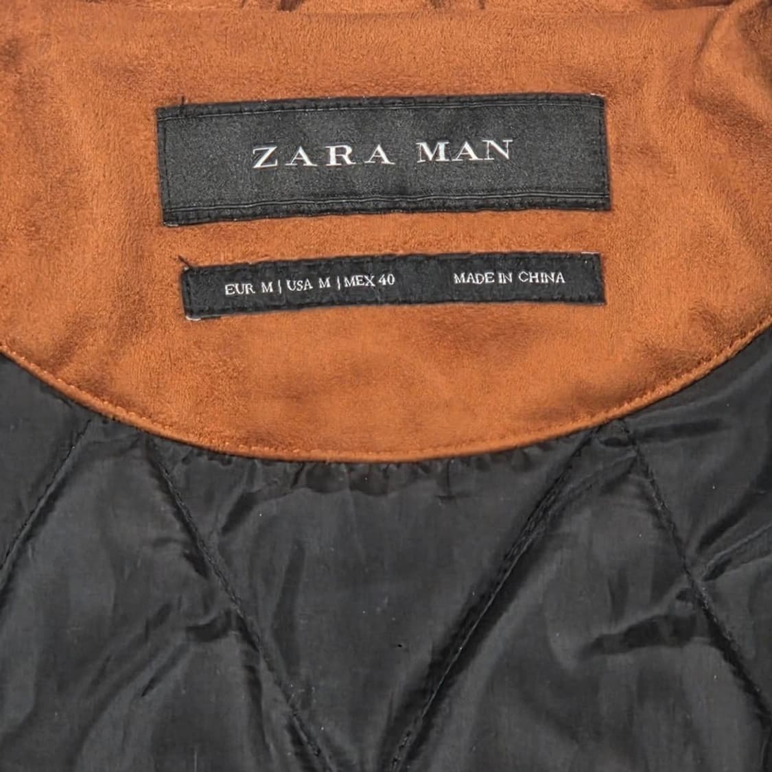 ZARA MAN 카멜 스웨이드무드 트러커 점퍼 M 상품이미지7