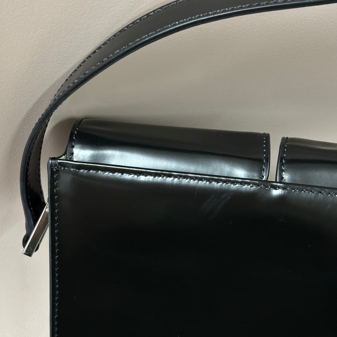 Byfar 바이파 빌리백 블랙 가죽 숄더백 토트백 상품이미지3