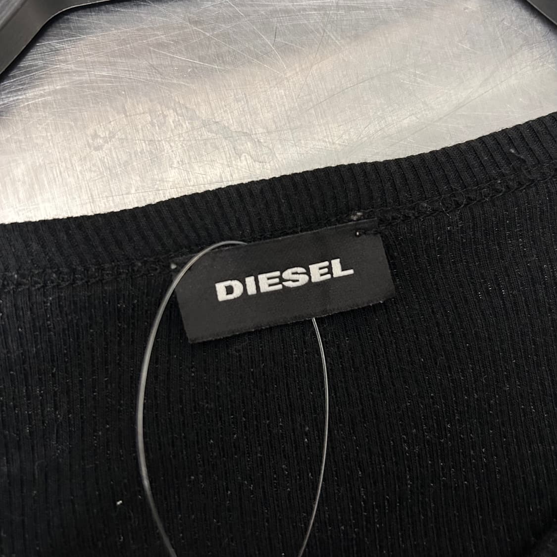 Diesel Black Basic T-Shirts 상품이미지4