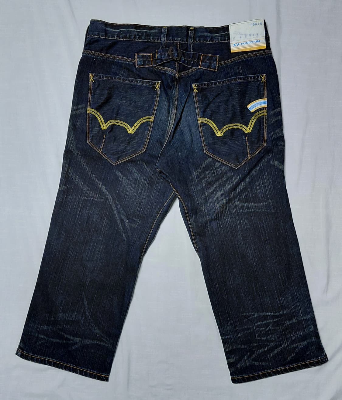 [32] 에드윈(EDWIN) XV-FUNCTION 신치백 7부 워싱 데님 상품이미지6