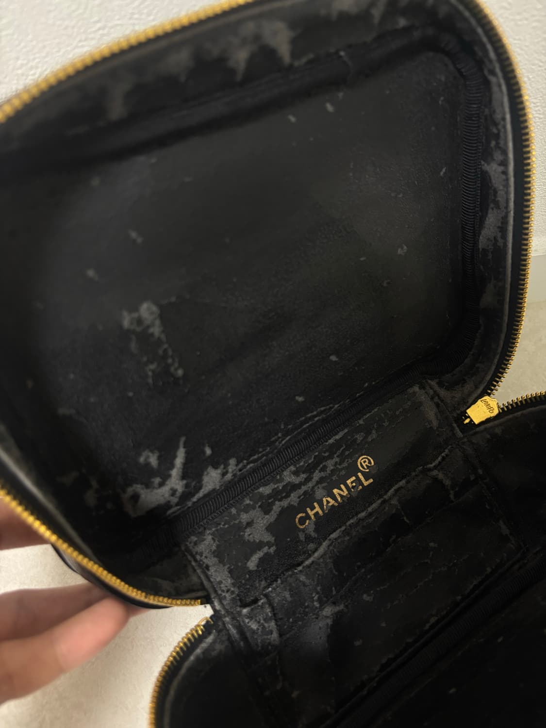 샤넬 블랙 캐비어 코스메틱 베니티 백 상품이미지8