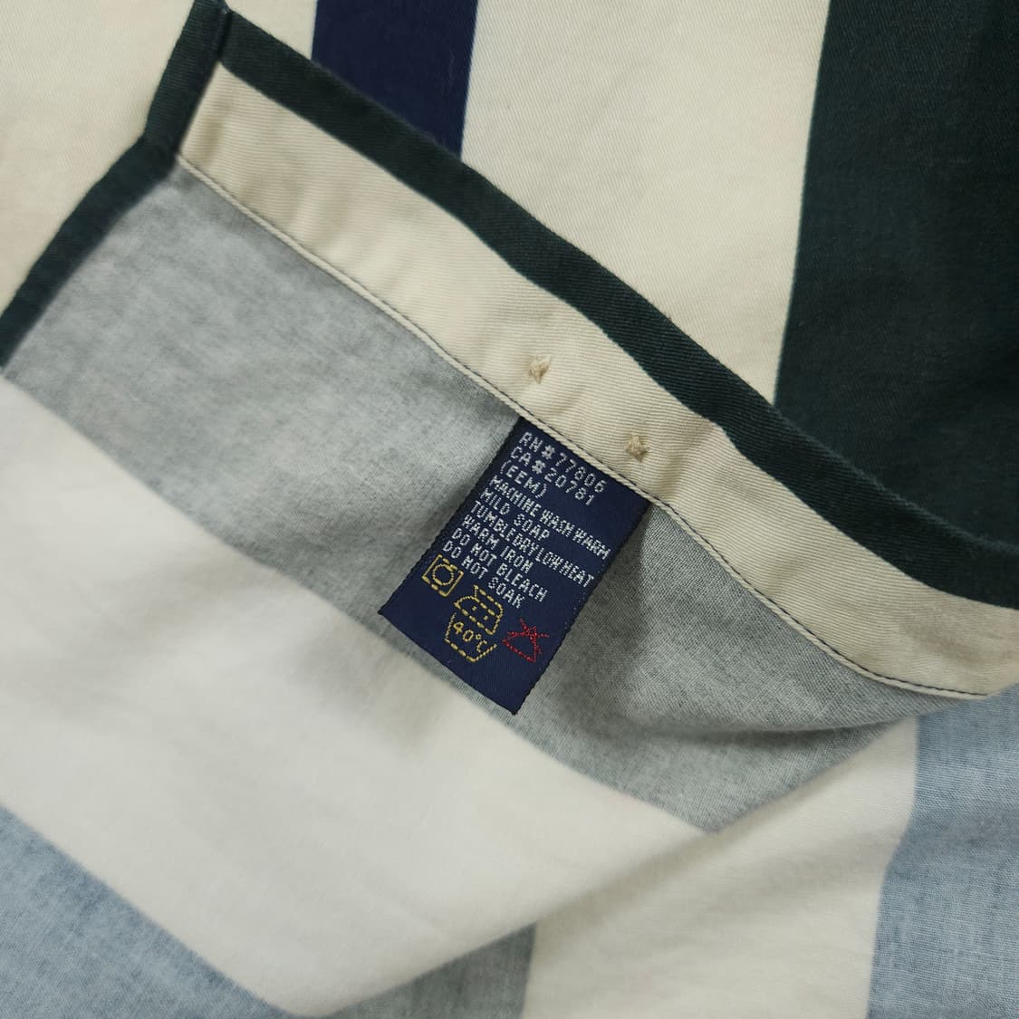 2XL(110) 타미 힐피거 블록 스트라이프 월계관 셔츠 상품이미지6