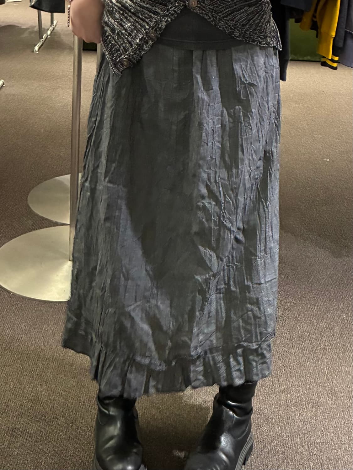 OS)Japanese vintage 여성 프릴 디테일 롱 스커트 상품이미지2