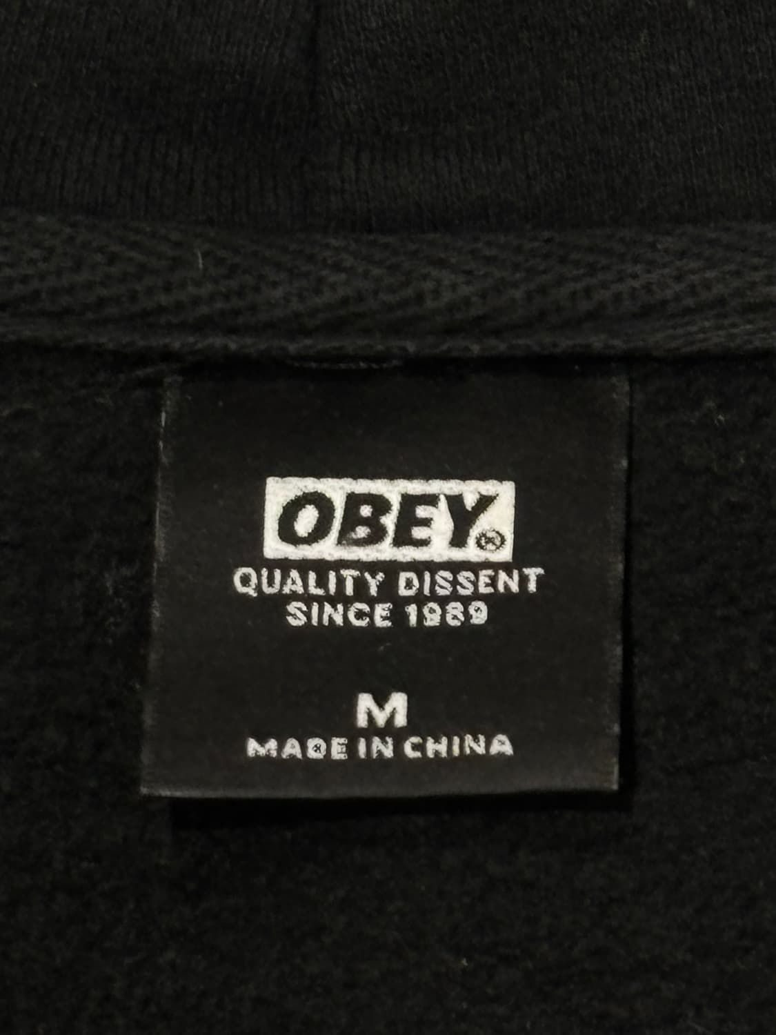 오베이 스펠로고 블랙 후드집업 상품이미지7