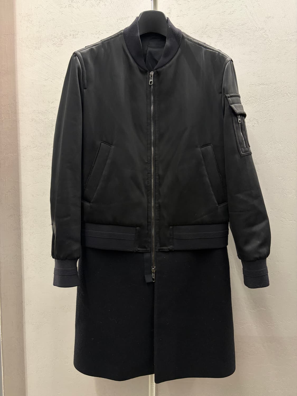 닐바렛 블랙 봄버 코트 46 상품이미지1