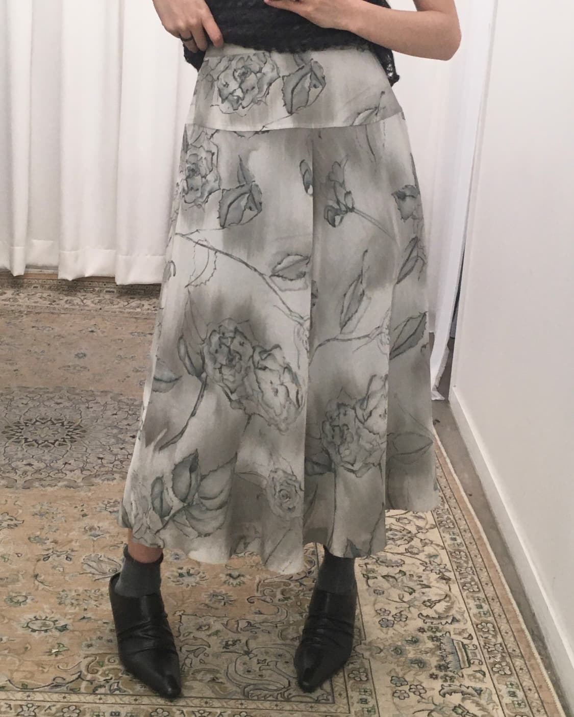 플라워 패턴 스커트 상품이미지2