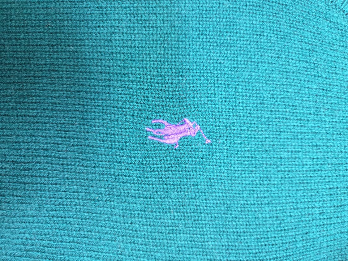 폴로 다크그린 브이넥 니트 상품이미지4