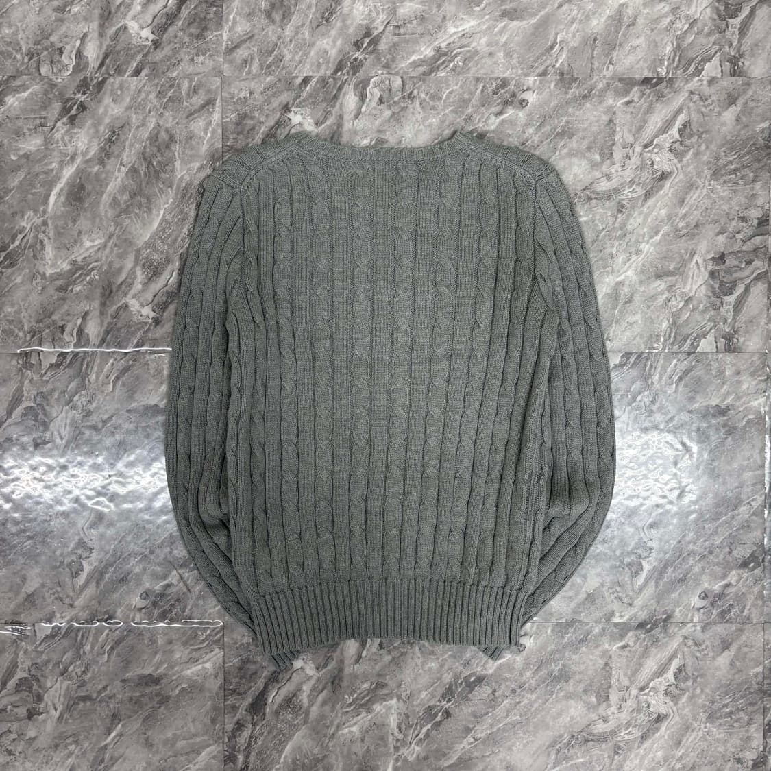 폴로 랄프로렌 그레이 꽈배기 여성 니트(XS) 상품이미지2