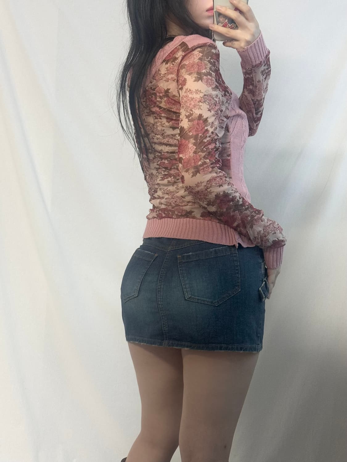 버버리 블루 라벨 벨티드 데님 스커트 상품이미지4