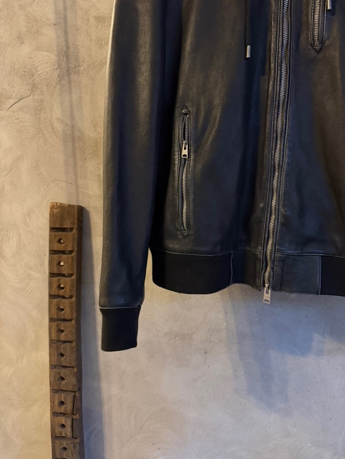 올세인츠 램스킨 클래식 블루종 100 상품이미지7